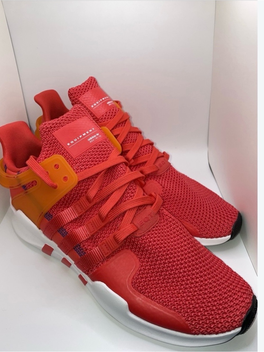 Adidas Men’s Size 10.5 EQT Support ADV 91/16 Coral And Orange Running Sneakers